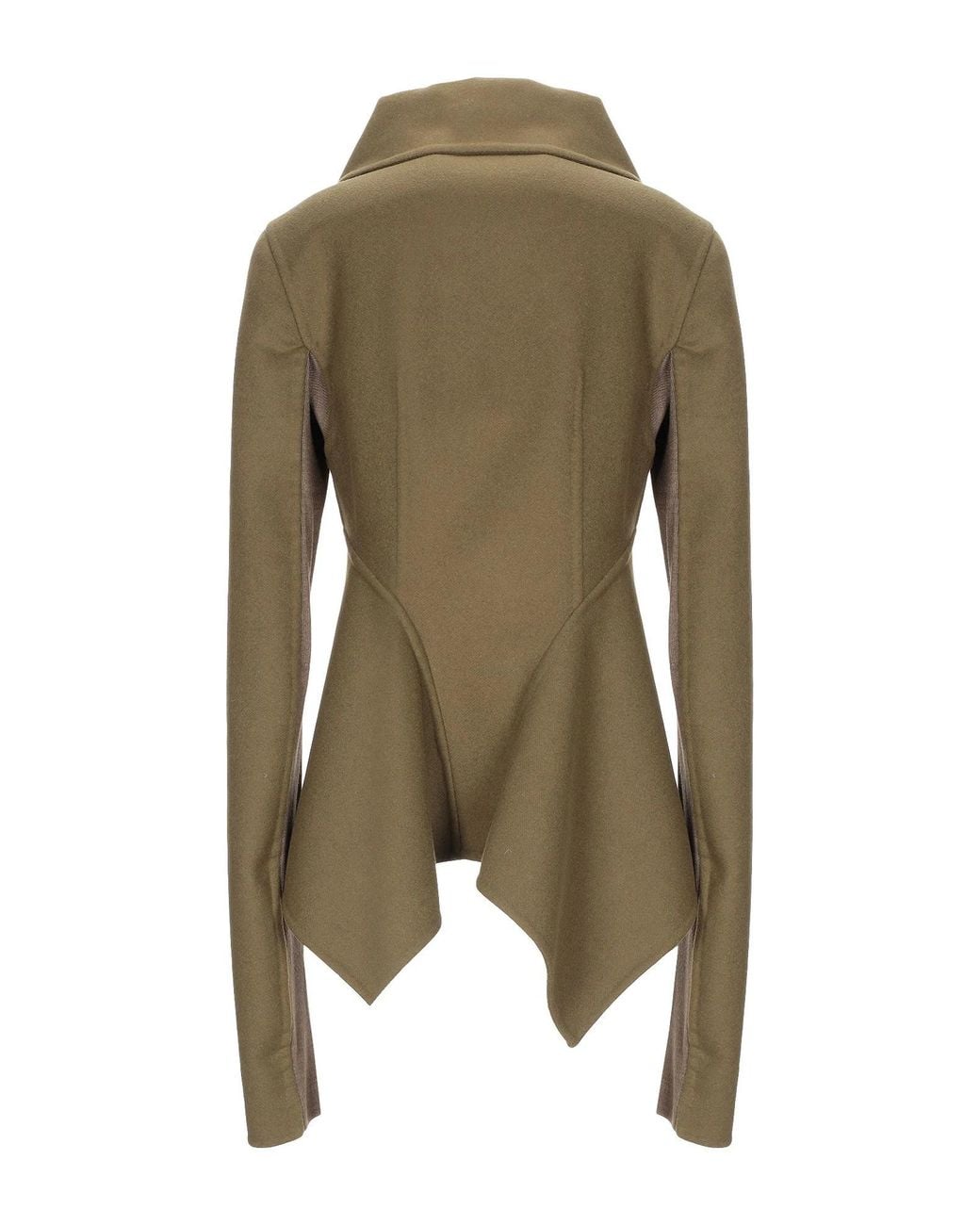 Rick Owens Green Flannel Long-Sleeve Shirt