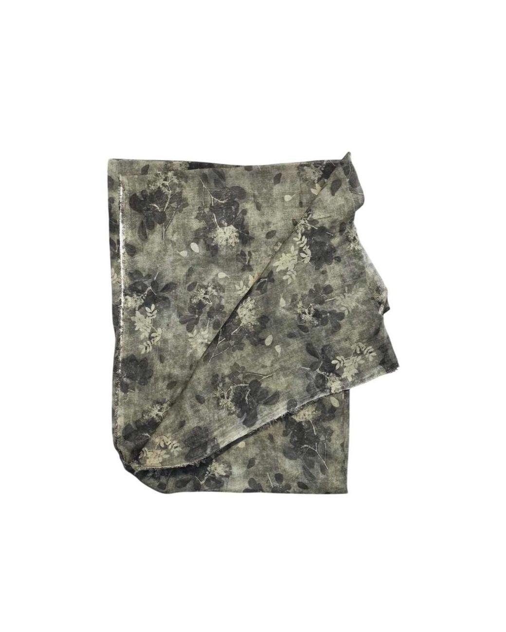 Uma Wang Gray Printed Scarf