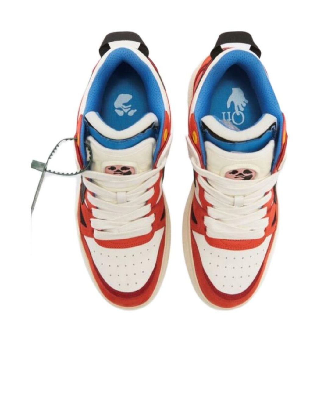 Off-White c/o Virgil Abloh Red New Mid Top Sponge Sneakers for men