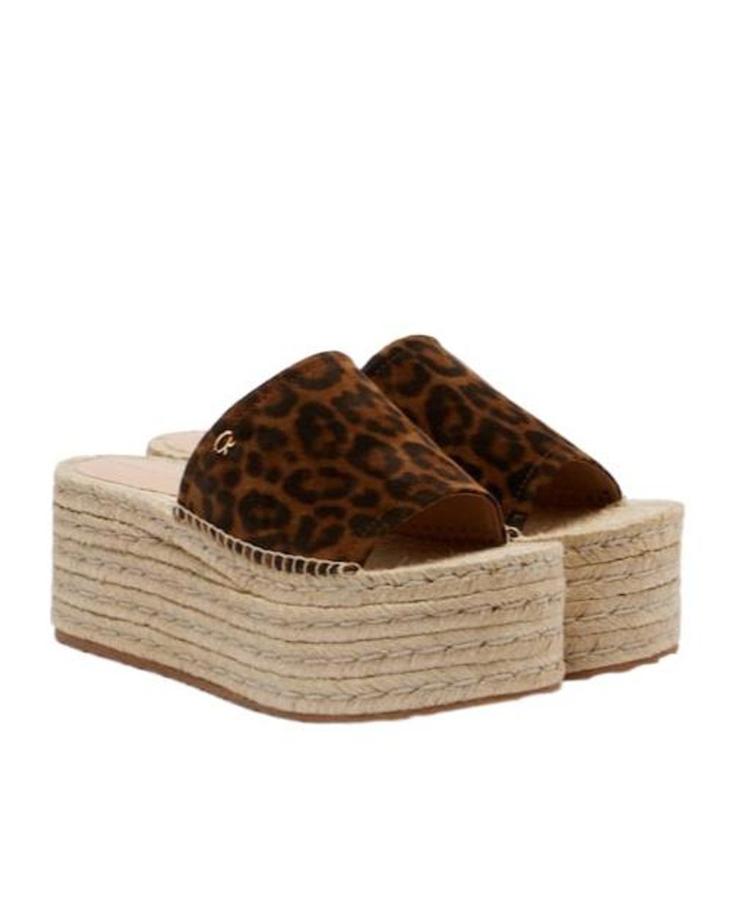 Gianvito Rossi Brown Leopard Suede Sandals