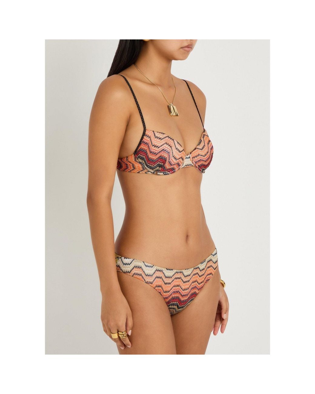 Missoni Pink Fine-Knit Bikini Top
