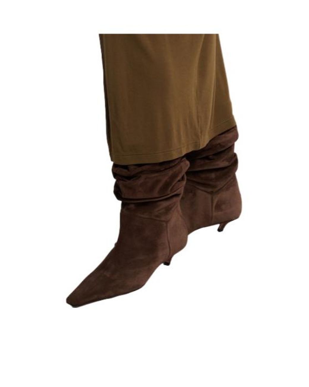AMINA MUADDI Brown Suede Ankle Boots