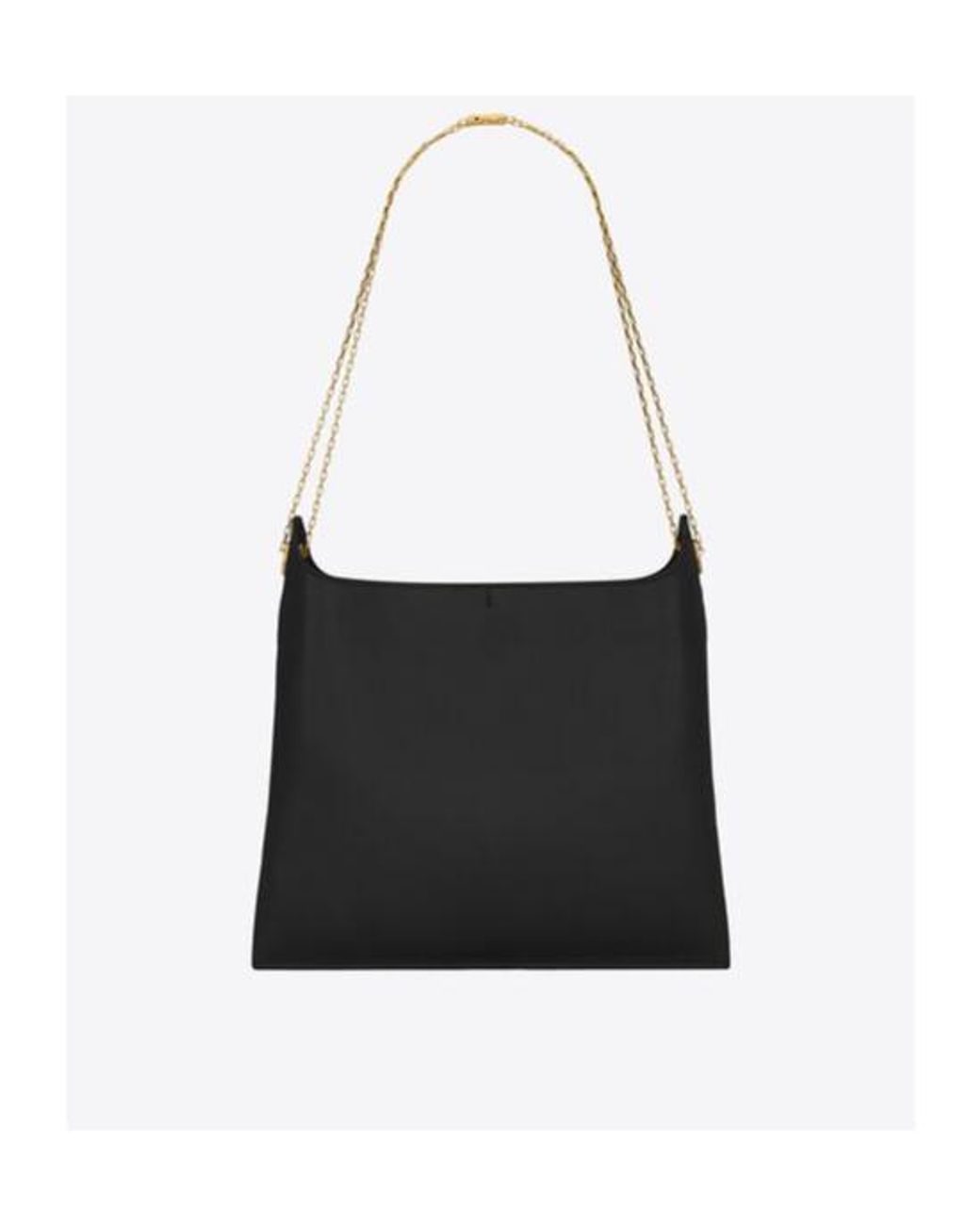 Saint Laurent White Liane Logo Printed Shoulder Bag
