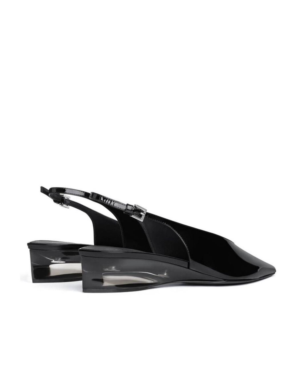 Alaïa Brown Invisible Wedge Slingbacks