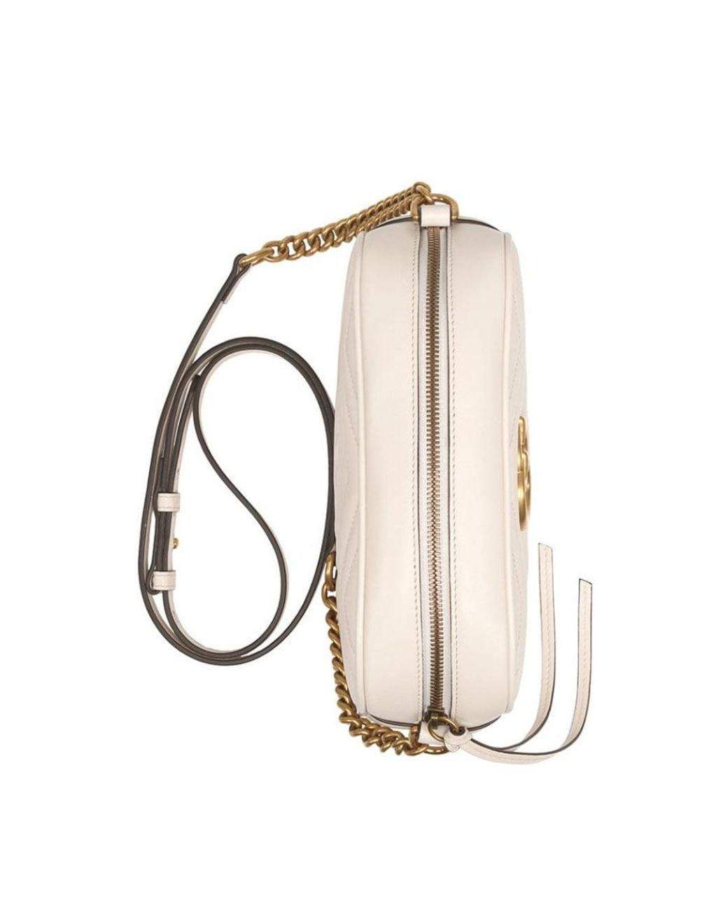 Gucci Natural Gg Marmont Small Matelassé Crossbody Bag