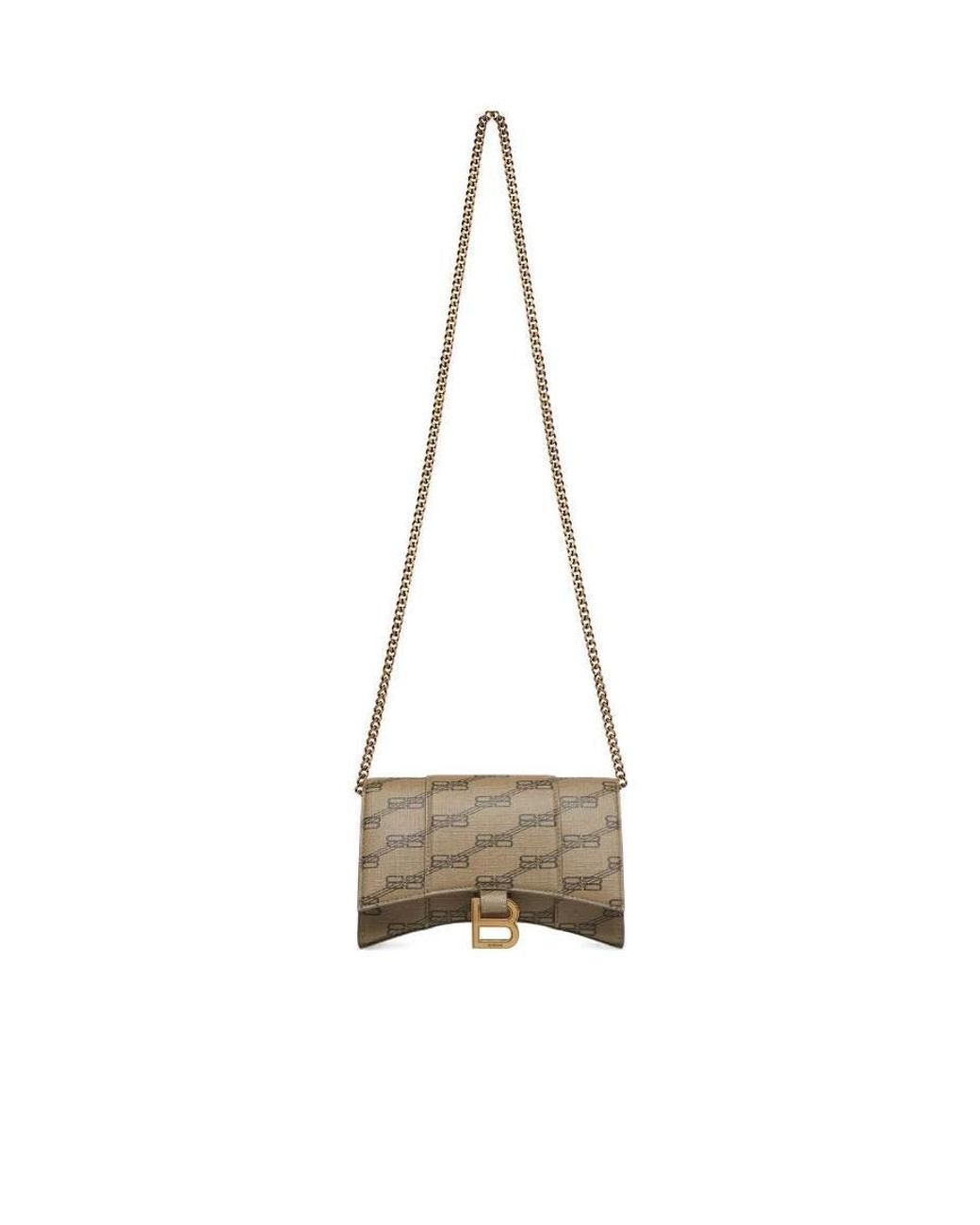 Balenciaga Natural Hourglass Bb Shoulder Bag