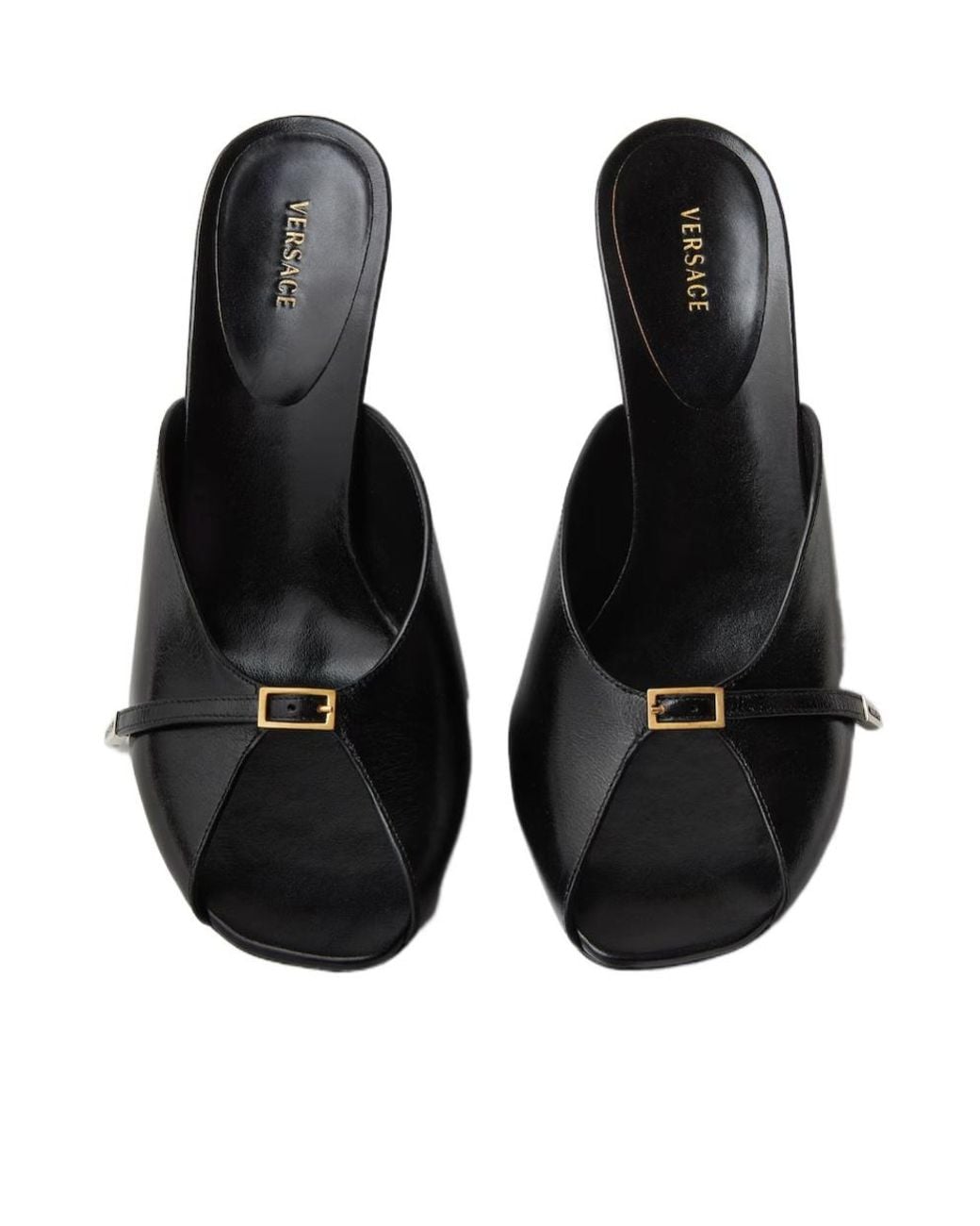 Versace Black Nyx High-Heeled Mules