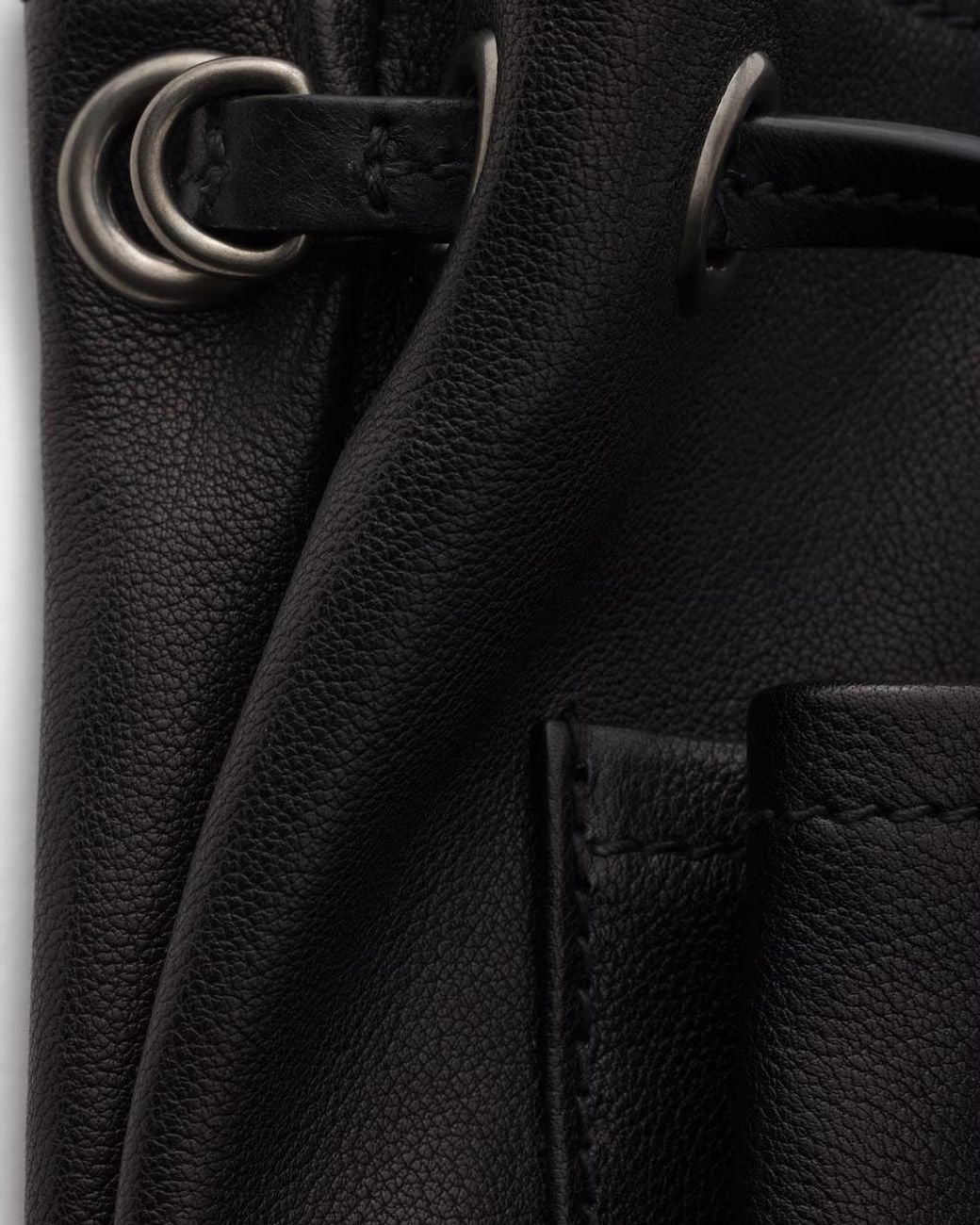 Prada Black Leather Mini Shoulder Bag