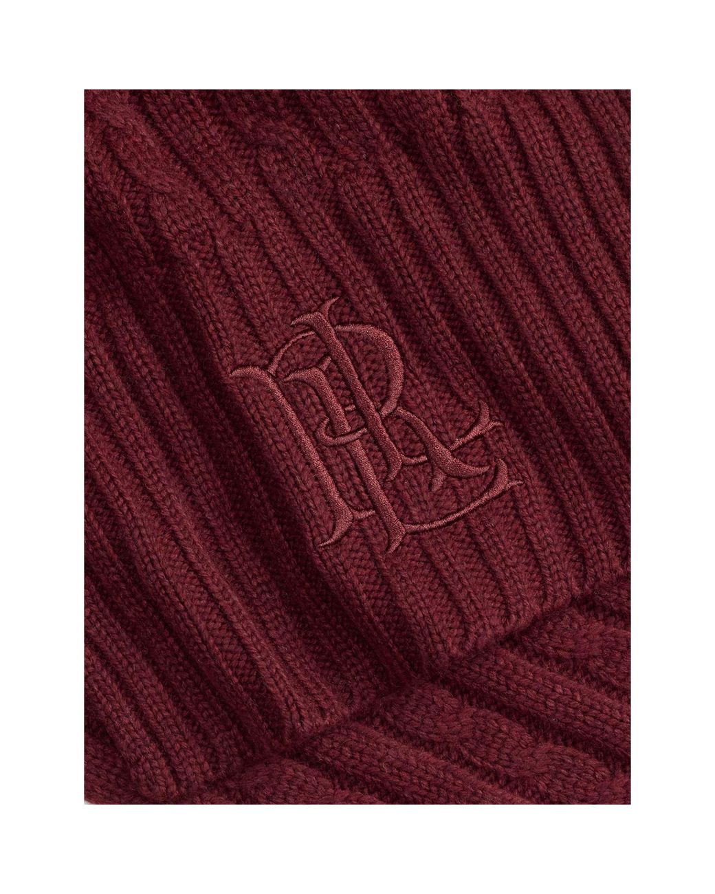 Ralph Lauren White Knitted Long Scarf