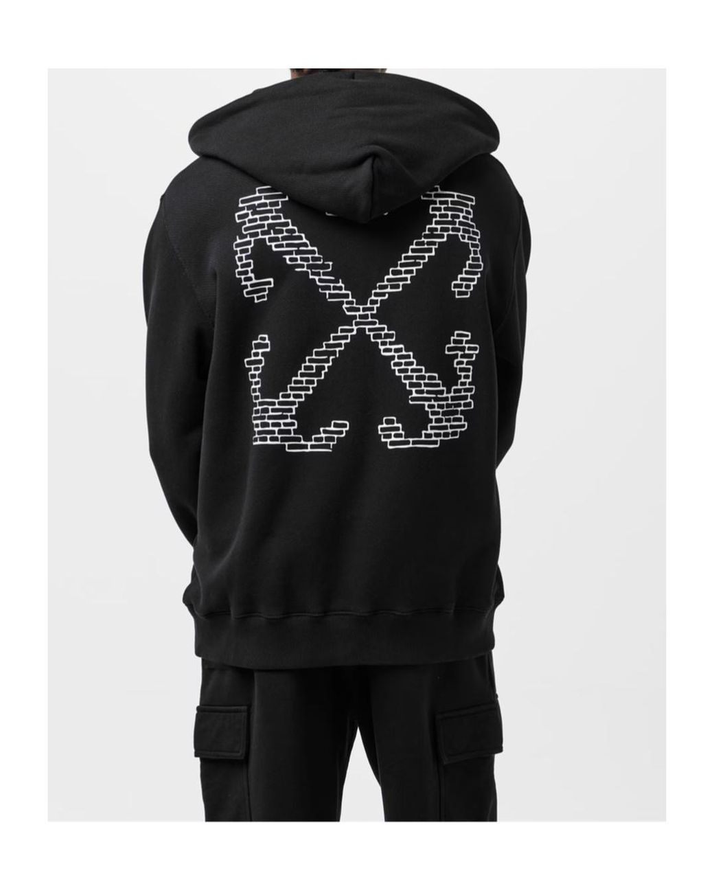 Off-White c/o Virgil Abloh Black Logo Hoodie for men