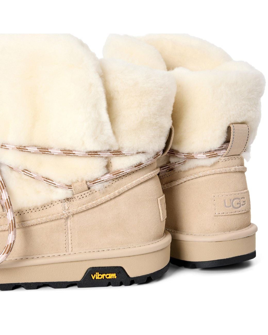 Ugg Natural Plush Lace-Up Snow Boot