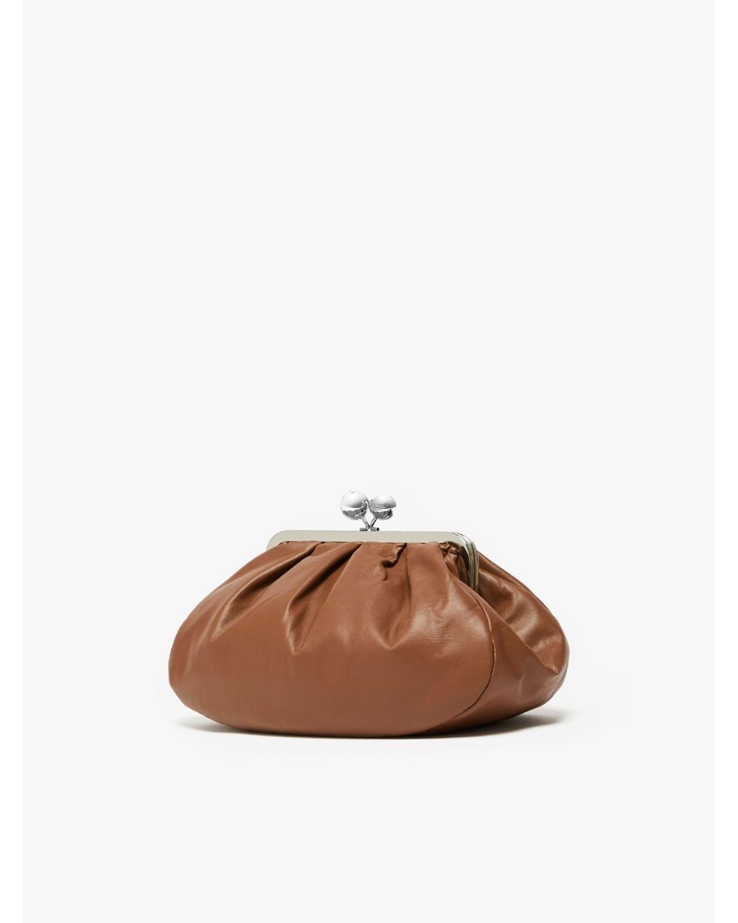 Weekend by Maxmara Brown Sphere Clasp Shoulder Bag