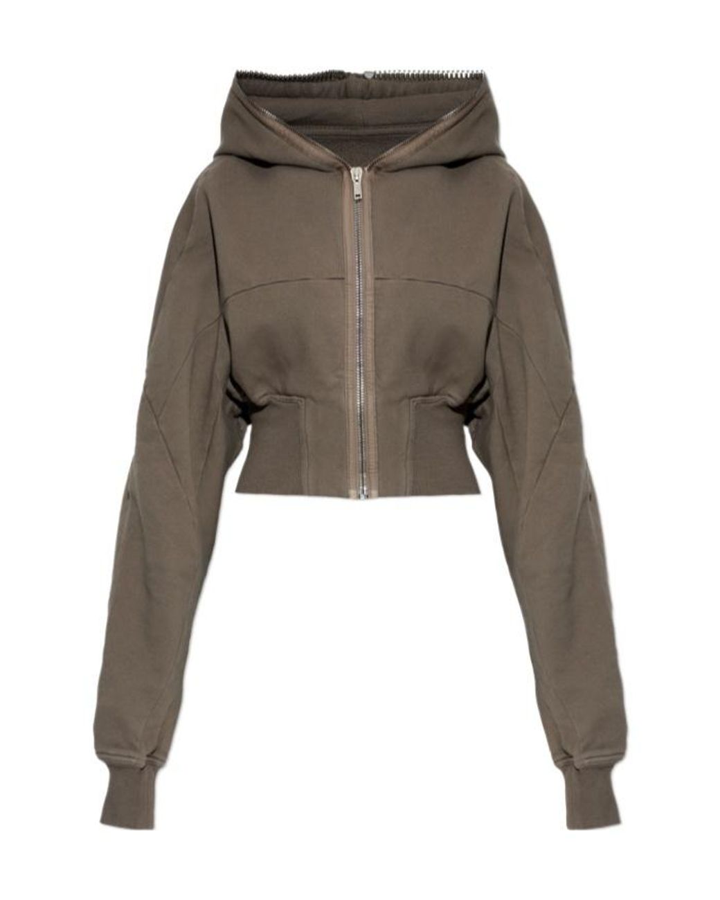 Rick Owens Green Collage Gimp Hoodie