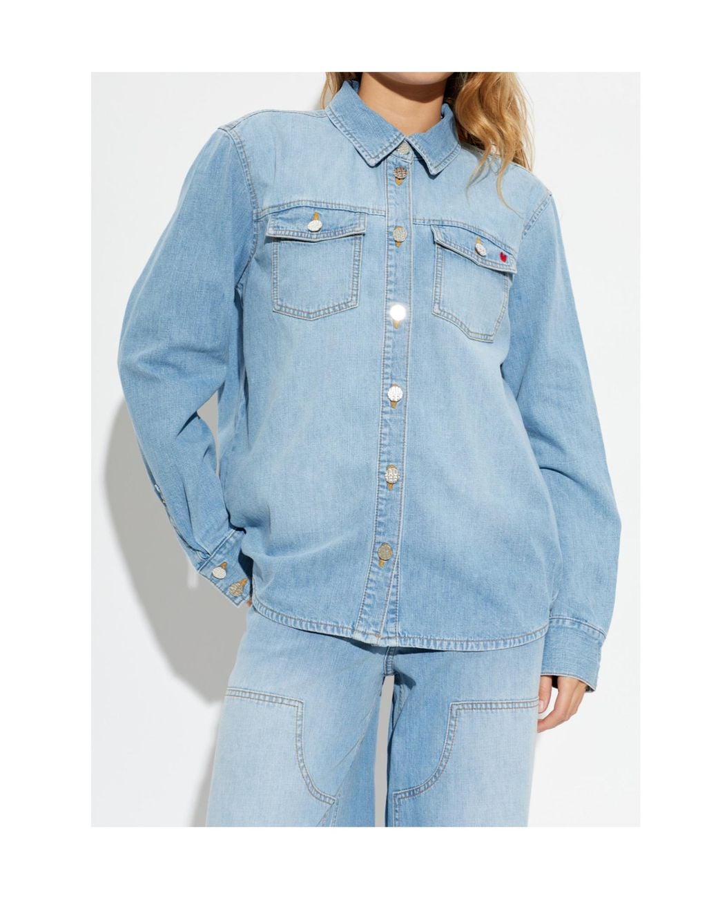Baum und Pferdgarten Blue Melobu Western Denim Shirt