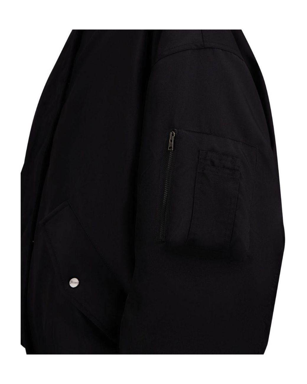 Herno Blue Quilted Trim Bomber Jacket