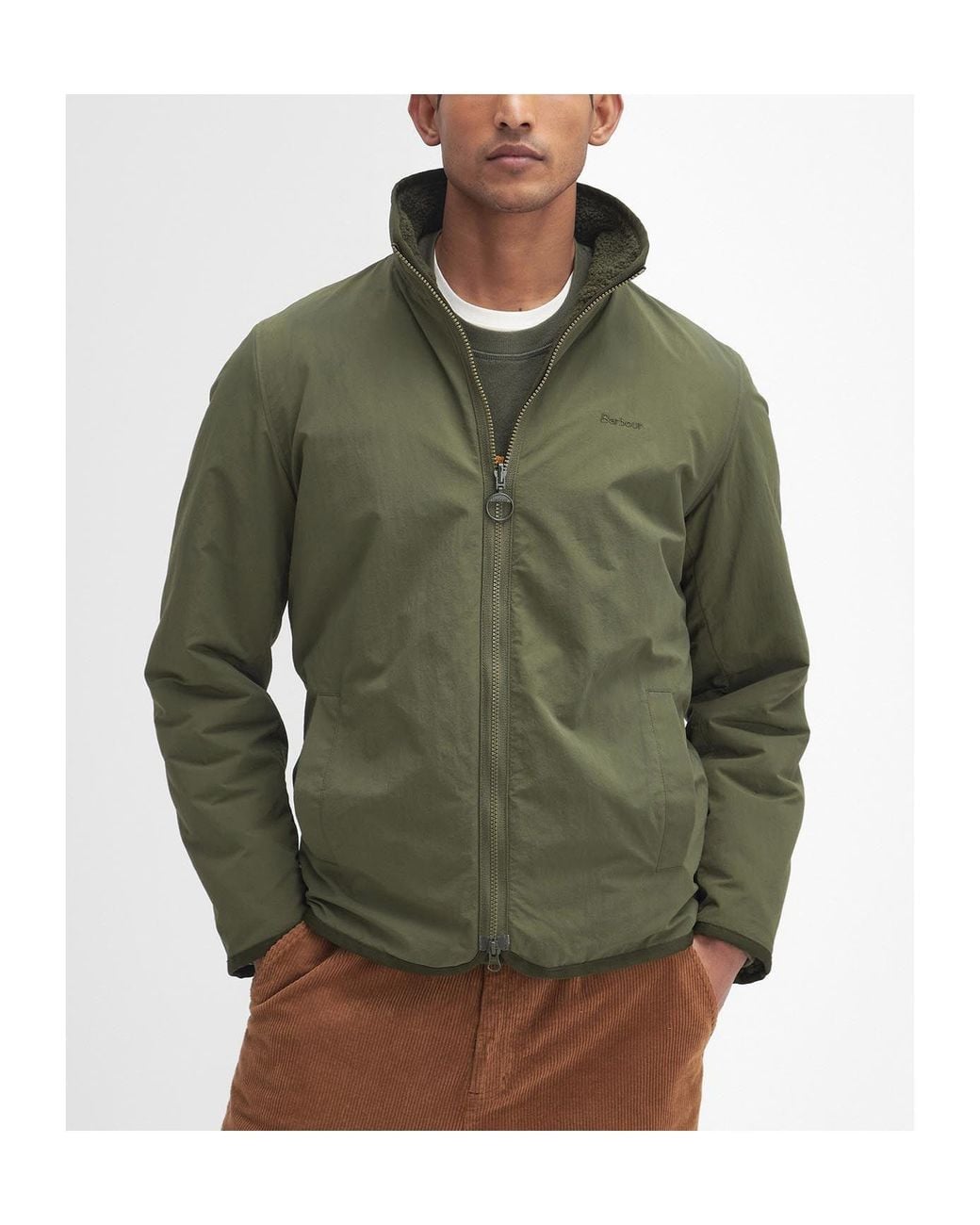 Barbour Green Double-Sided Casual Jacket for men