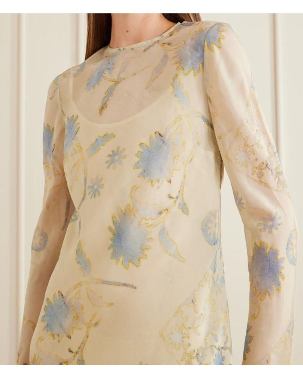Sir White Long-Sleeved Dress
