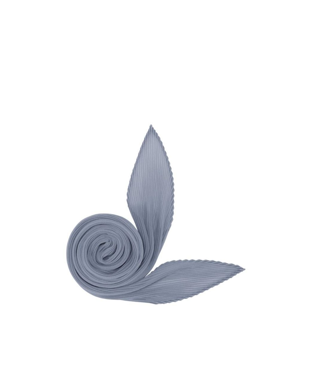 Pleats Please Issey Miyake Blue Pleated Scarf