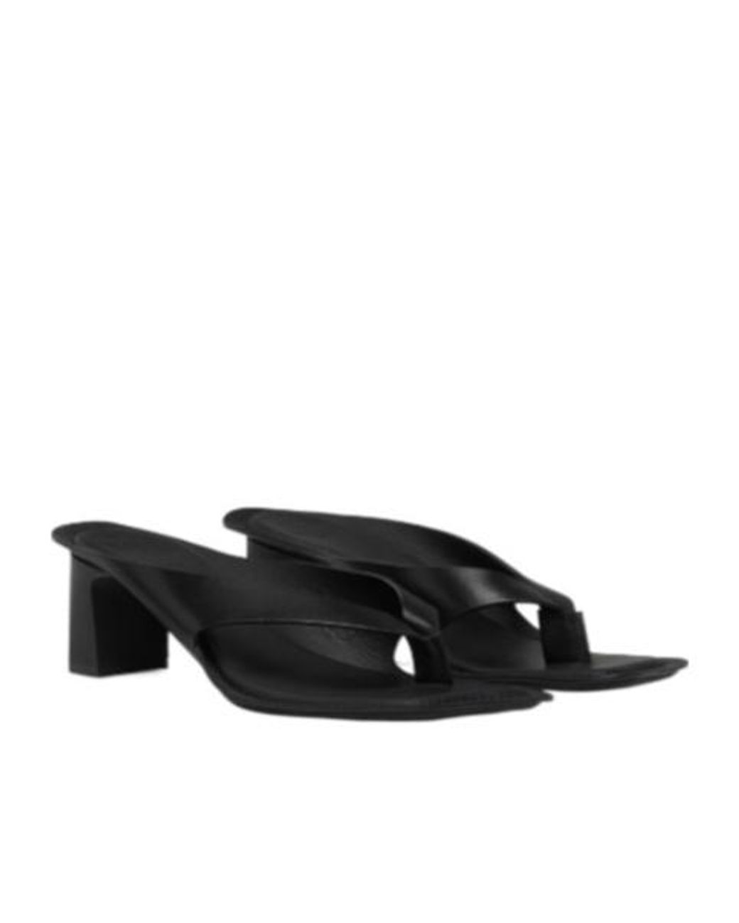 MM6 by Maison Margiela Black Anatomic Leather Mules