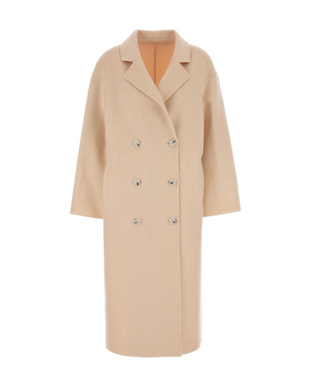 Loulou de Saison Natural Borneo Double-Breasted Coat