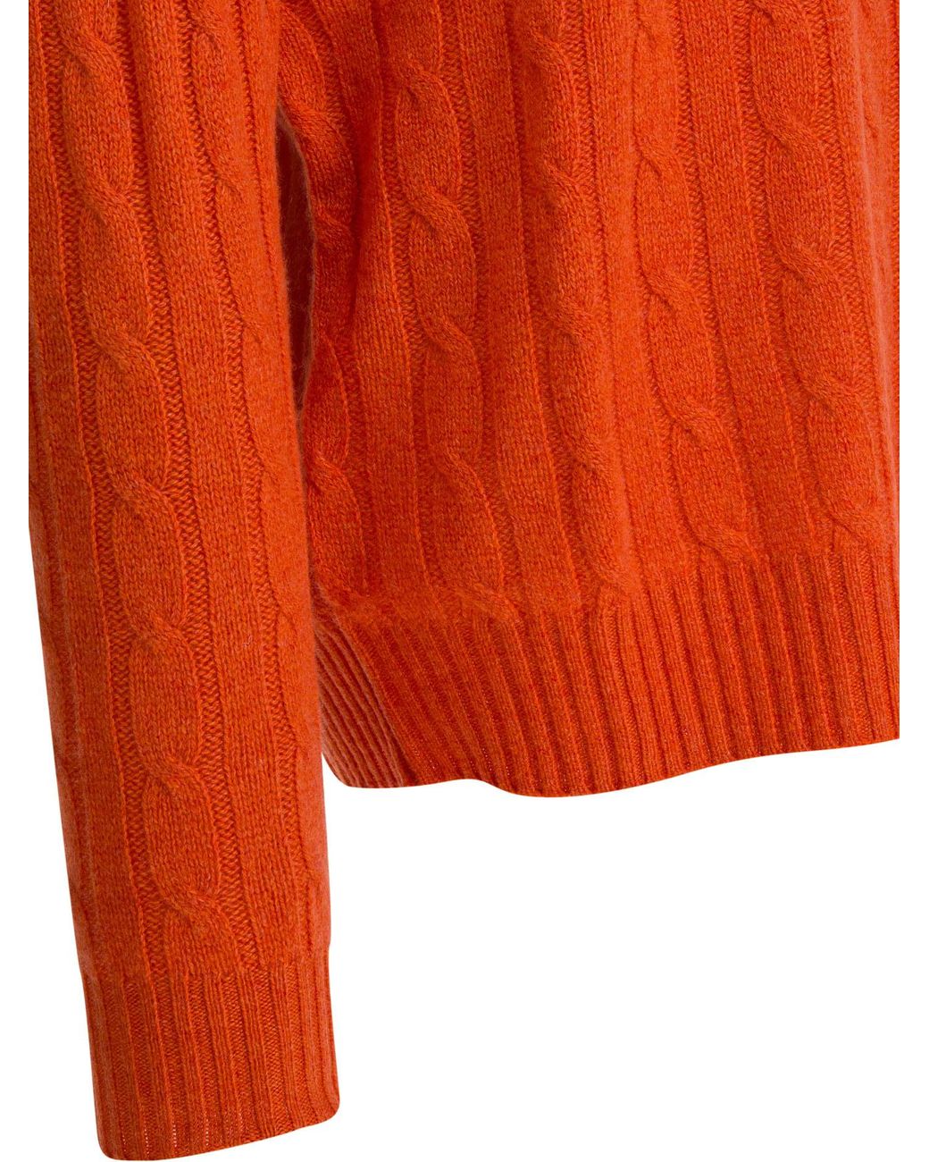 Polo Ralph Lauren Orange Crewneck Knitted Jumper for men