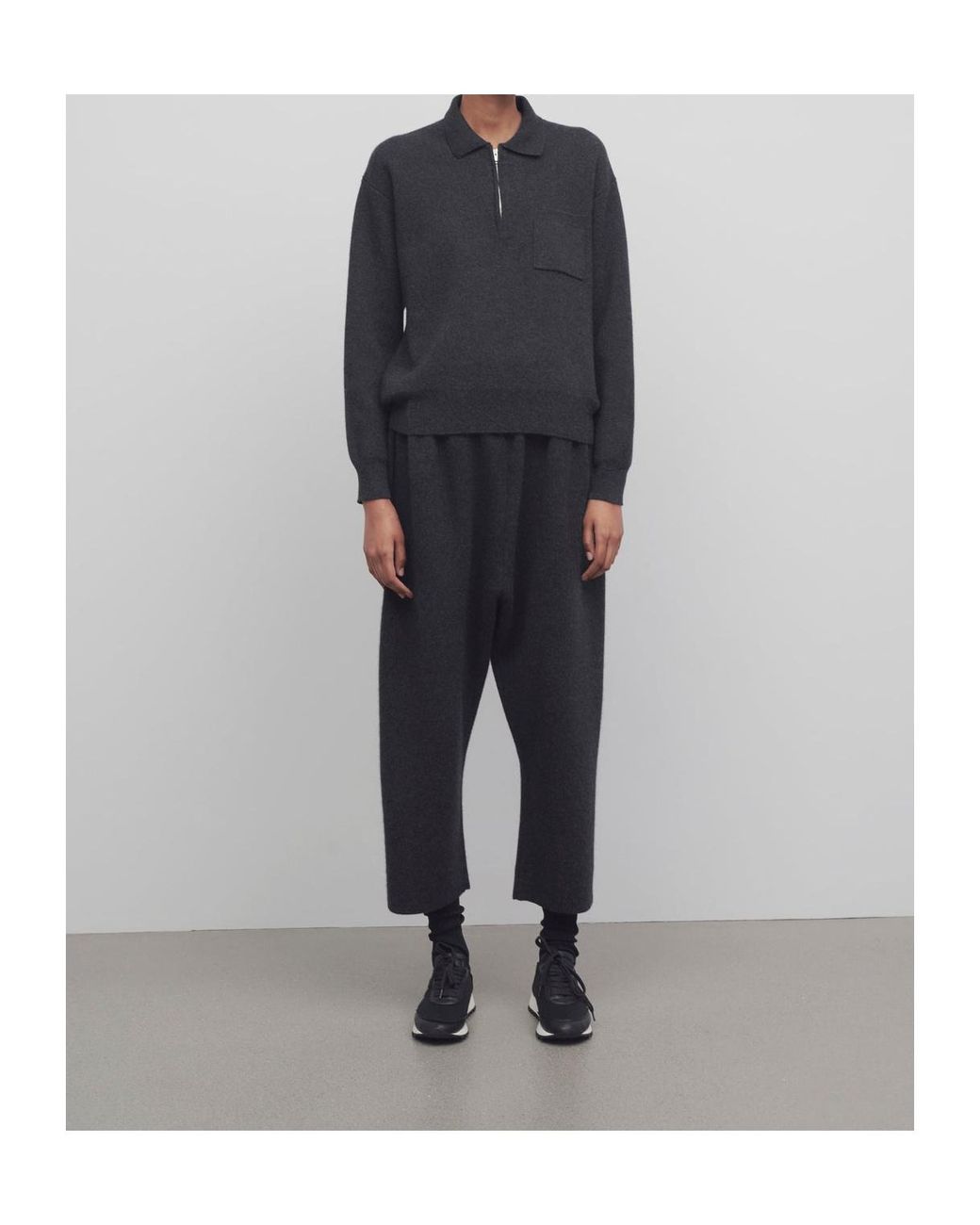The Row Black Herea Cashmere Pants