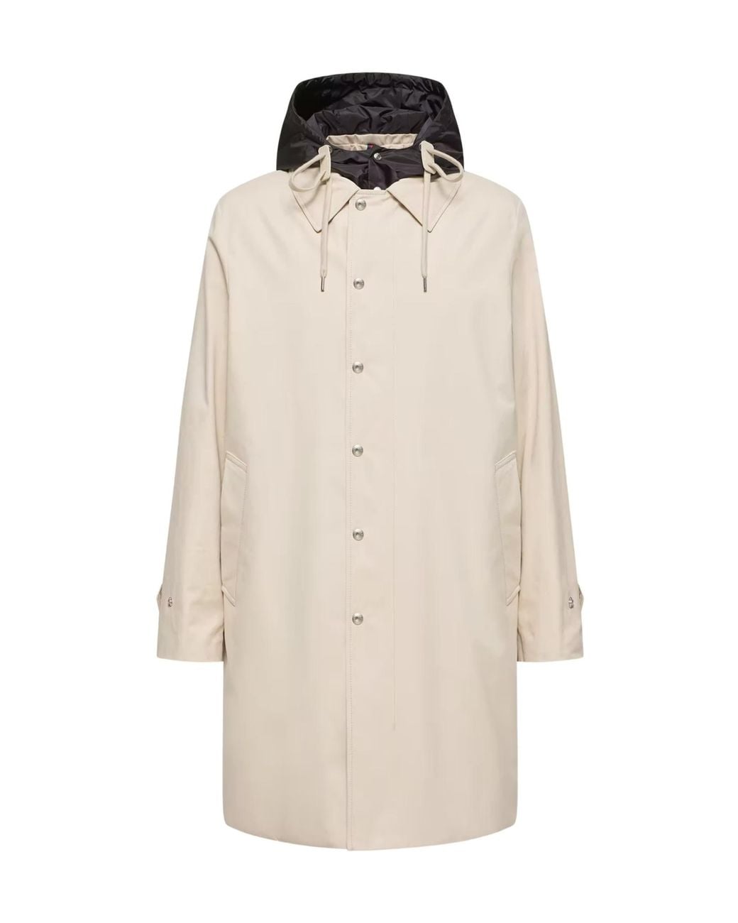 Moncler White Kervoyal Hooded Long Down Parka Jacket for men