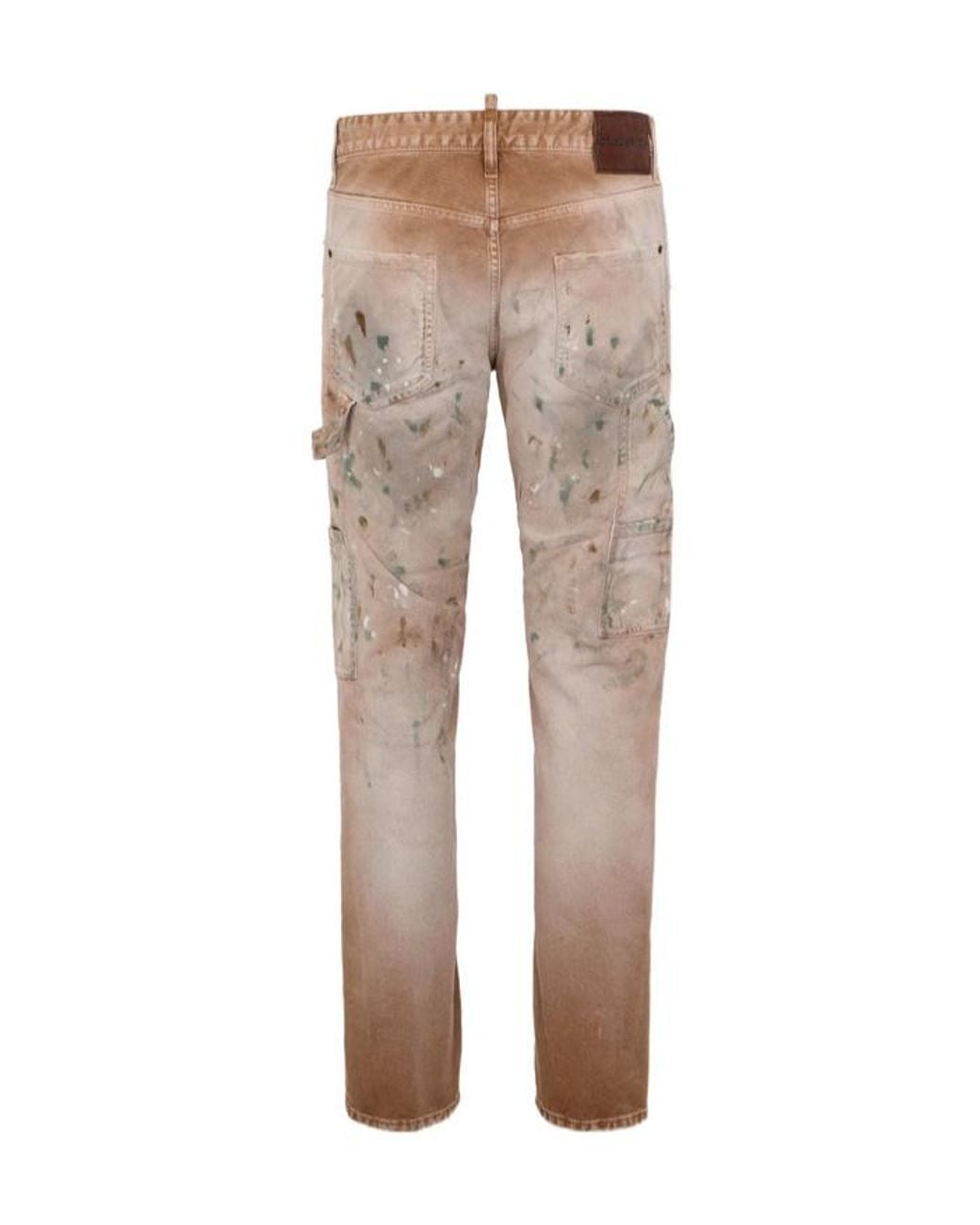 DSquared² Natural Belt-Loop Jeans for men