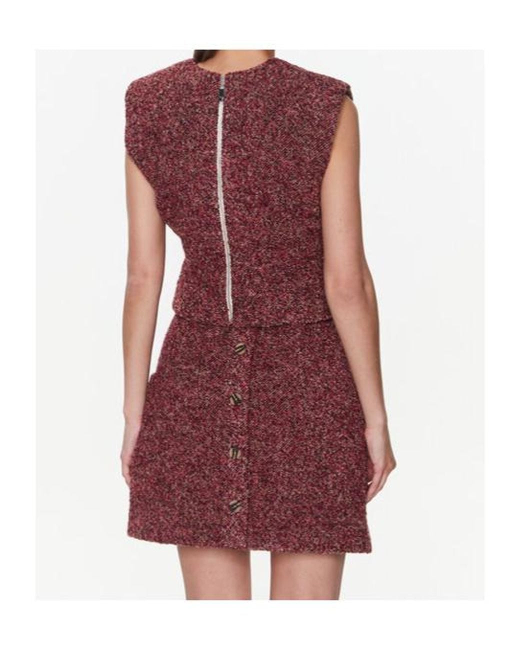 REMAIN Birger Red Crew-Neck Top