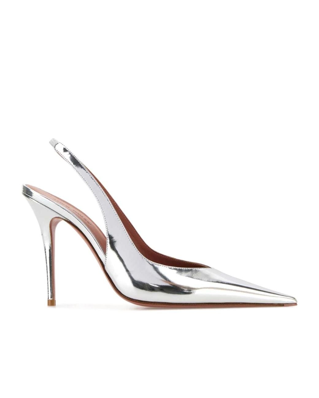 AMINA MUADDI White Anok Open-Heel High-Heel Sandals