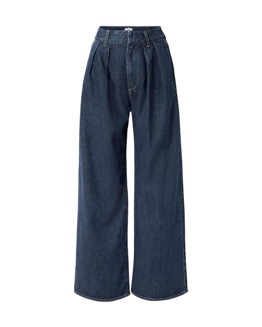 Citizens of Humanity Blue High-Rise Wide-Leg Jeans