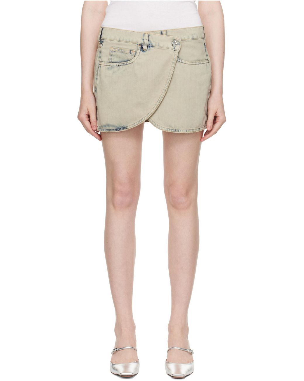 Coperni Natural Denim Mini Skirt