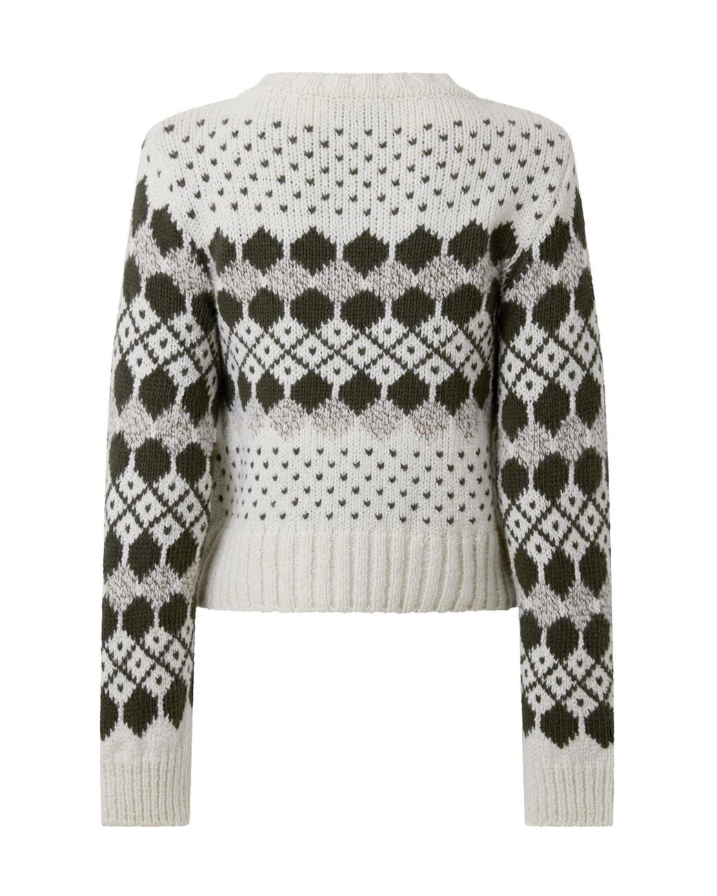 Weekend by Maxmara White Cropped Crewneck Sweater
