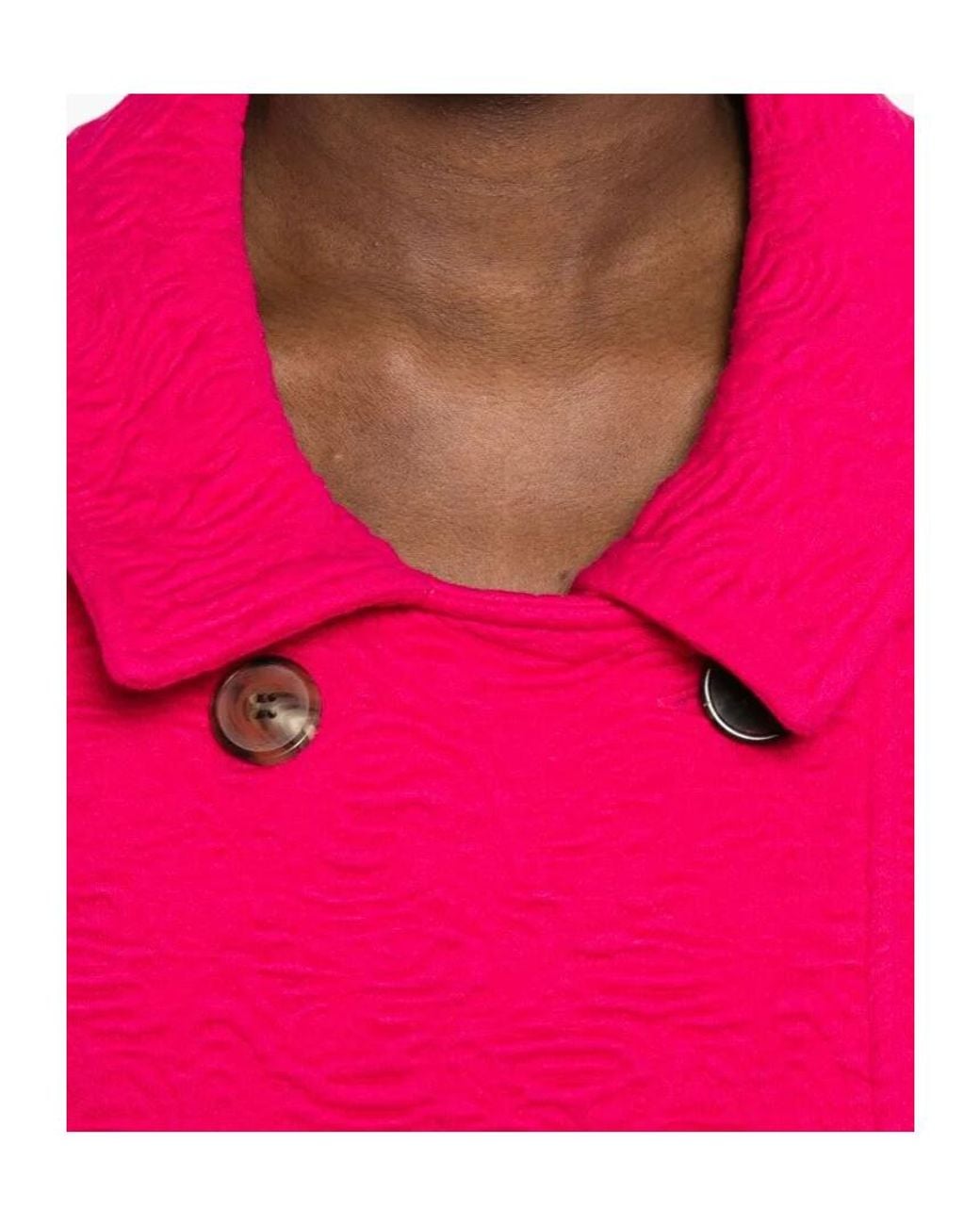 Dries Van Noten Pink Huvia Double-Breasted Jacket