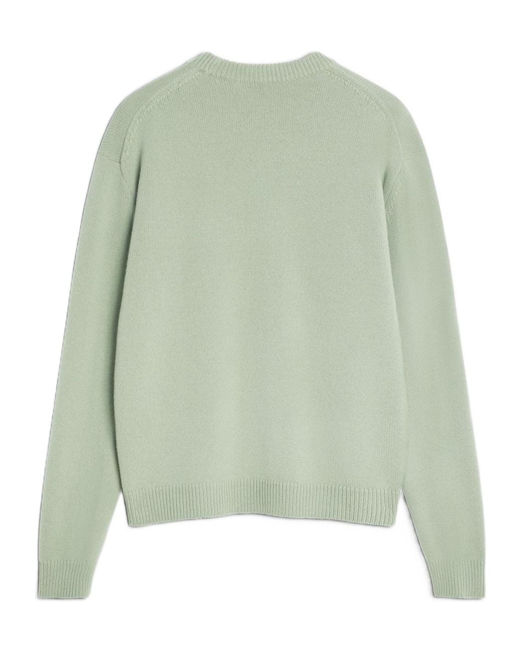 Maison Kitsuné Green Fox-Head Crew-Neck Sweater for men