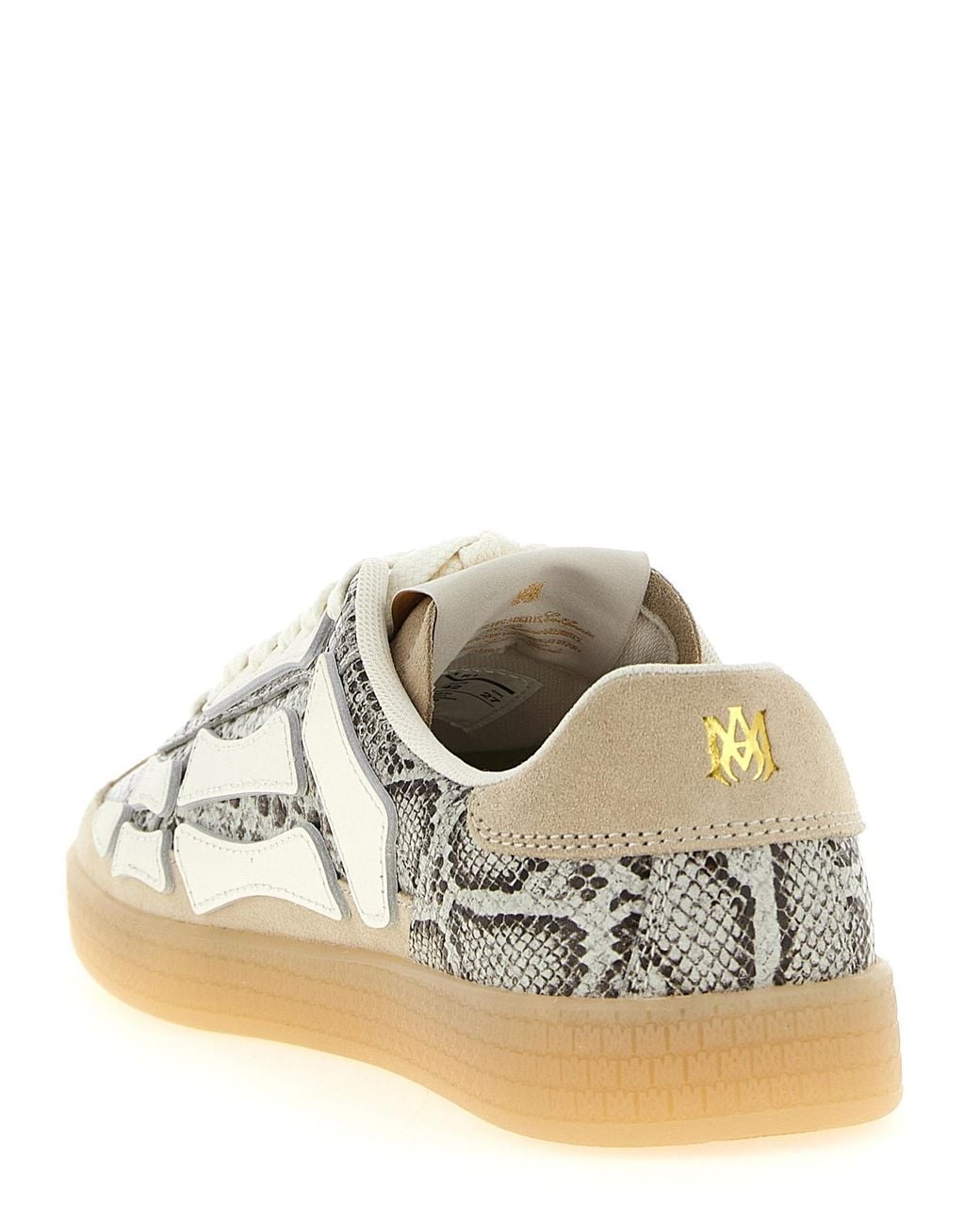 Amiri Natural Snake Pacific Bones Low-Top Sneakers for men