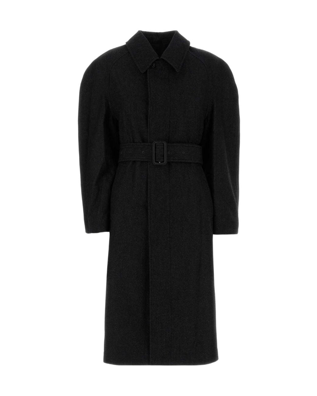Lemaire Black Raglan Sleeve Coat
