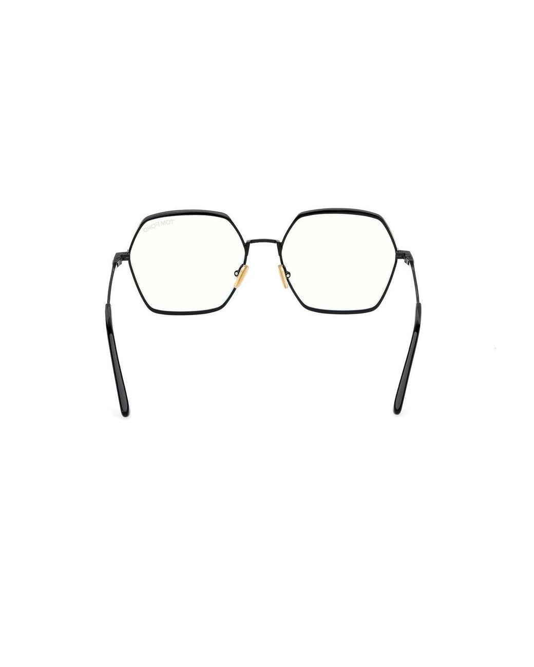Tom Ford Black Eyewear Geometric Frame Glasses