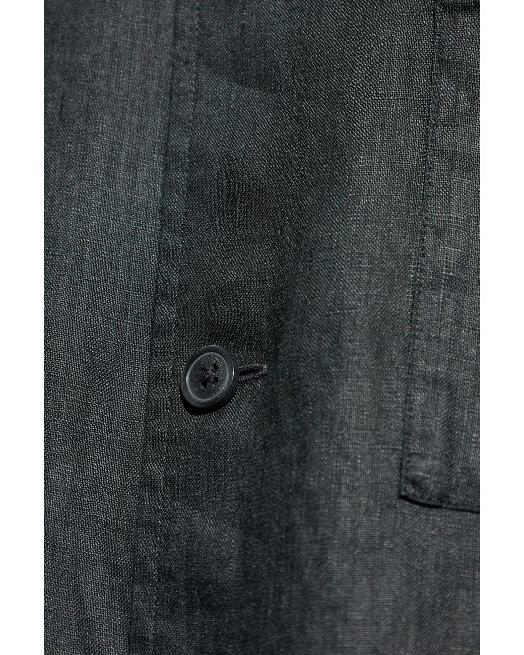 Theory Black Long Sleeved Buttoned Shirt for men