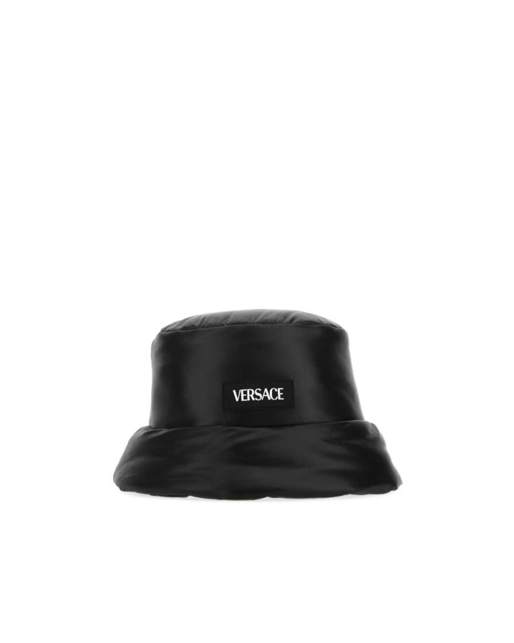 Versace Black Padded Bucket Hat