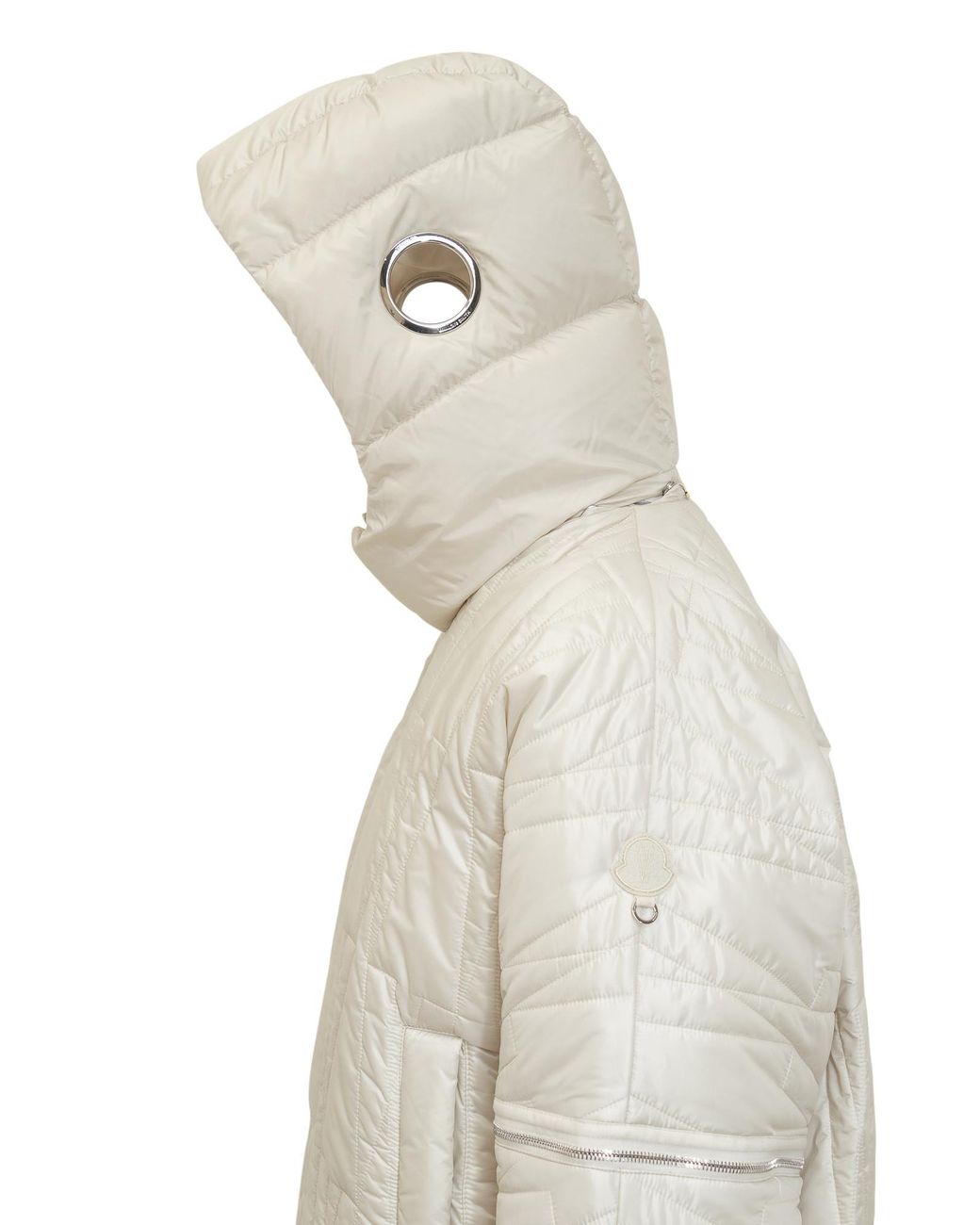 Moncler White Genius Hooded Convertible Down Jacket