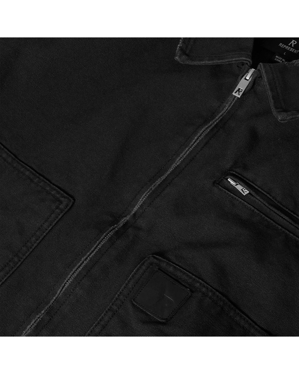 Represent Black Heaton Workwear Jacket for men