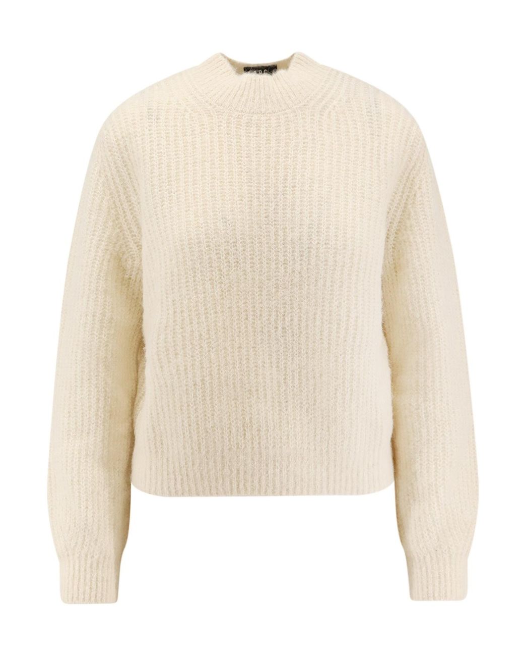 A.P.C. Natural Ribbed Crew-Neck Sweater