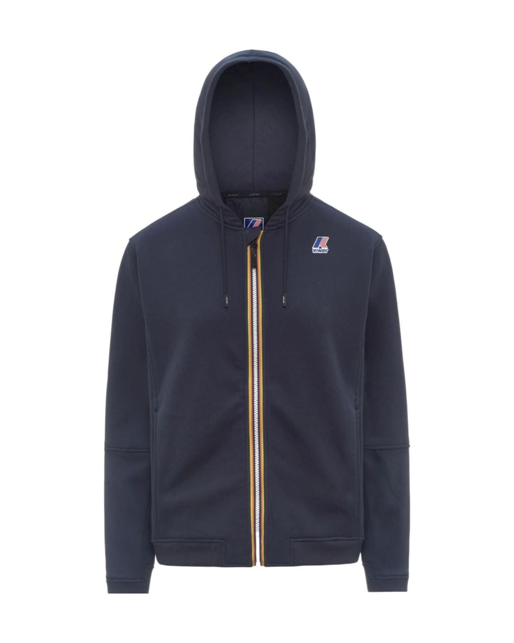 K-Way Blue Prosper Brushed Full Zip Fleece Hoodie for men