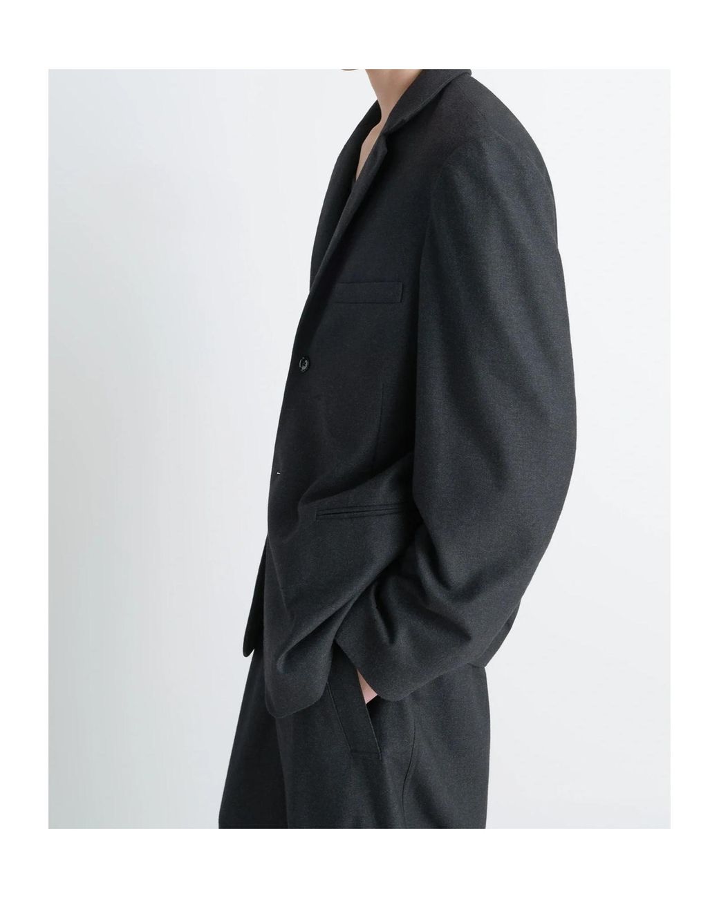 Lemaire Blue Single-Breasted Tailored Blazer for men