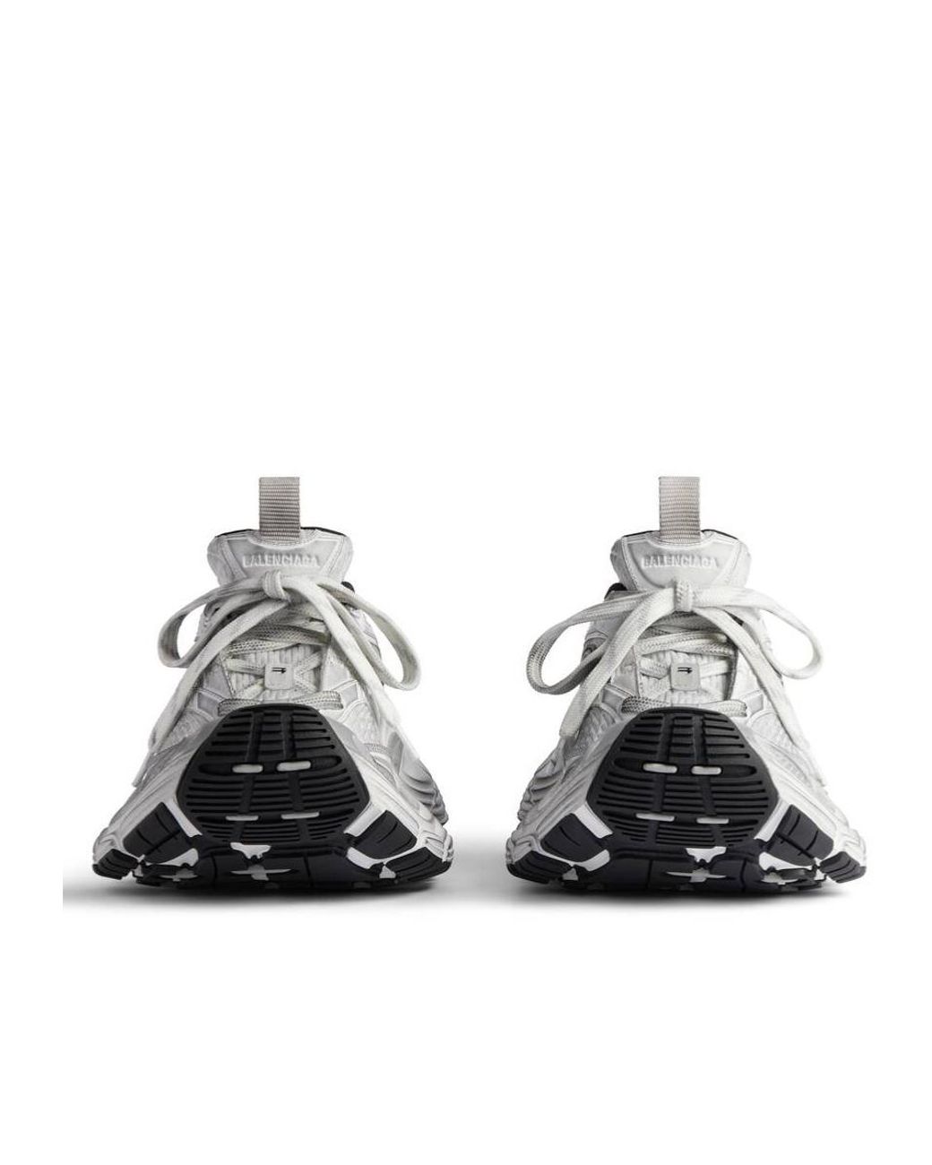 Balenciaga White 10Xl Lace-Up Sneakers
