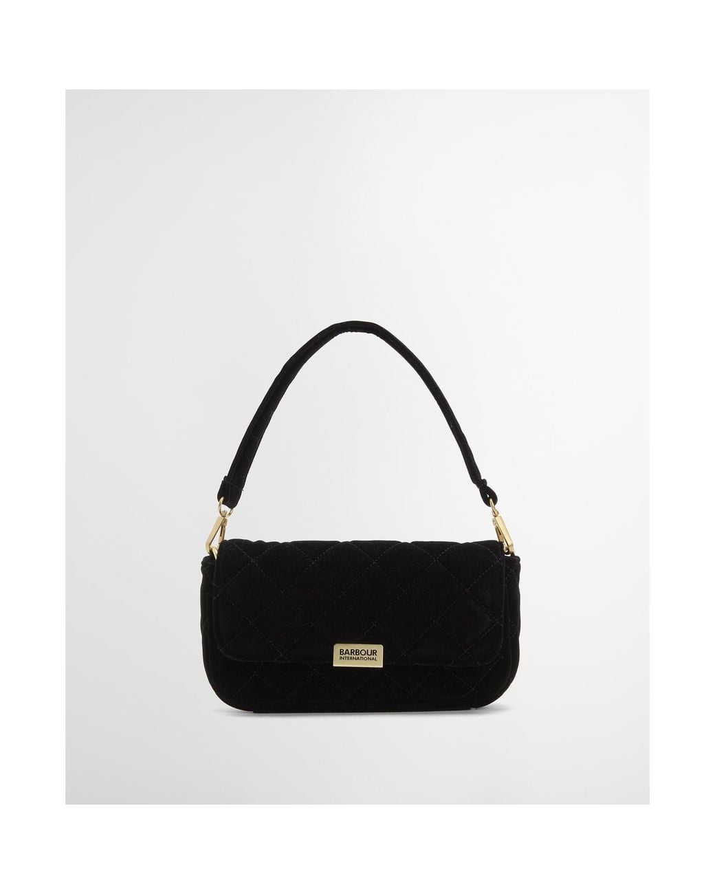 Barbour Black Soho Mini Quilted Crossbody Bag