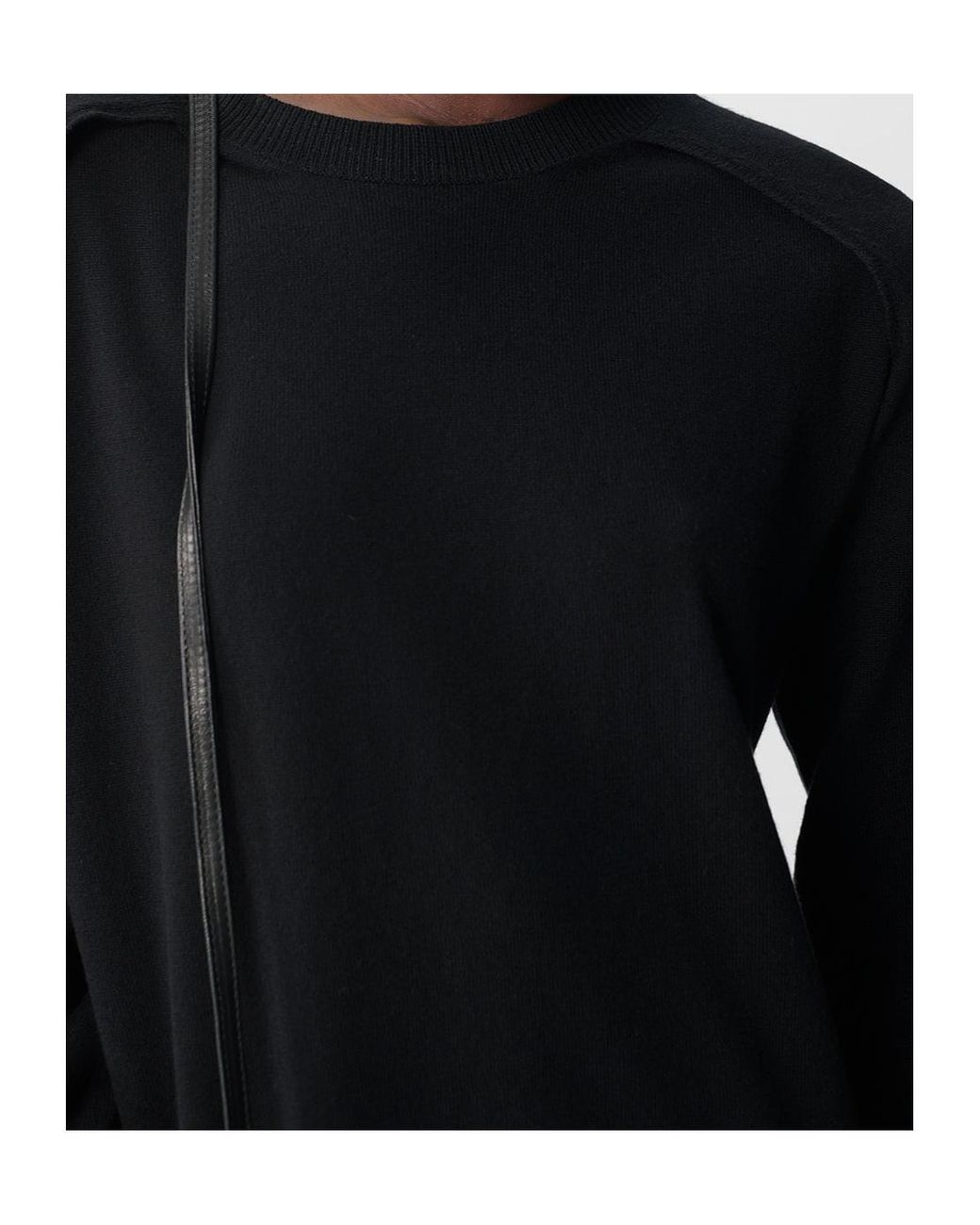 Ann Demeulemeester Blue Crew-Neck Sweatshirt