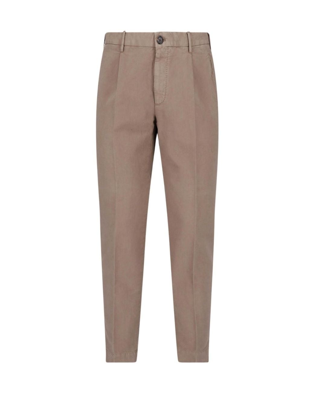 Incotex Gray Slim Chino Pants for men