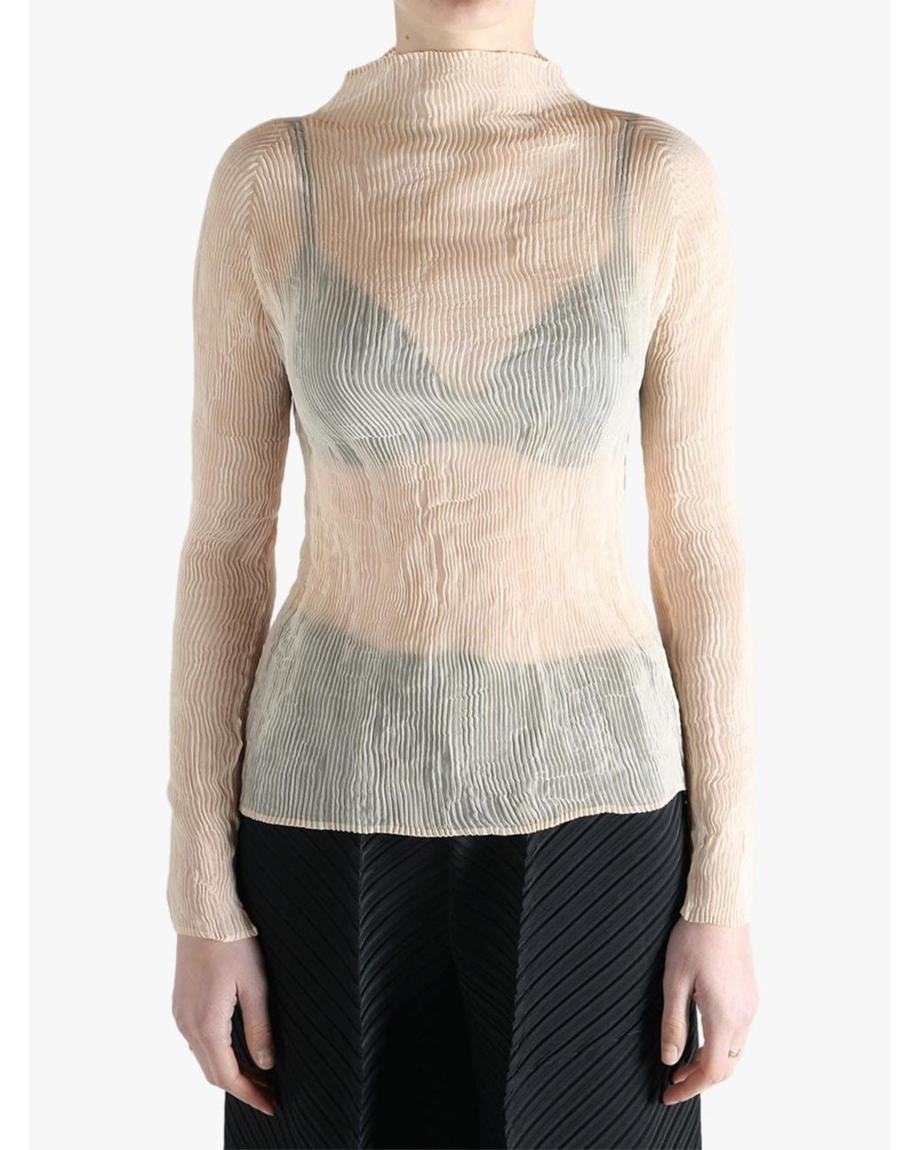 Issey Miyake Multicolor Chiffon Twist 1 Shirt